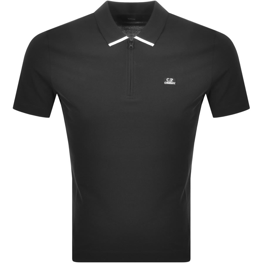 Alternative Image for ProductCP Company Logo Short Sleeved Polo Black1